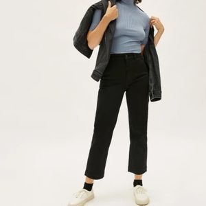 Tommy Hilfiger Classic Stretch Twill Flat Front Chino Straight Leg Crop Pants